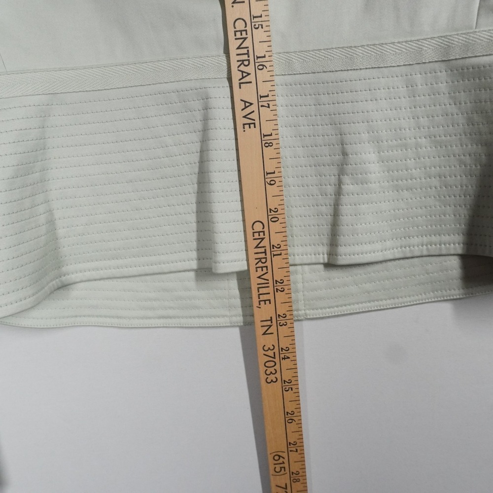 Eccoci Mint Green 2 Piece Skirt Suit Zip Front Jacket Pencil Skirt 16 Office - Picture 15 of 16